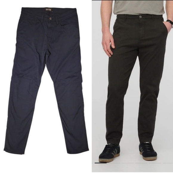 DU/ER T2X Slim Fit Live Free Super Stretch Flex Trouser Hiking 33 X 30 Navy Blue - Picture 1 of 10